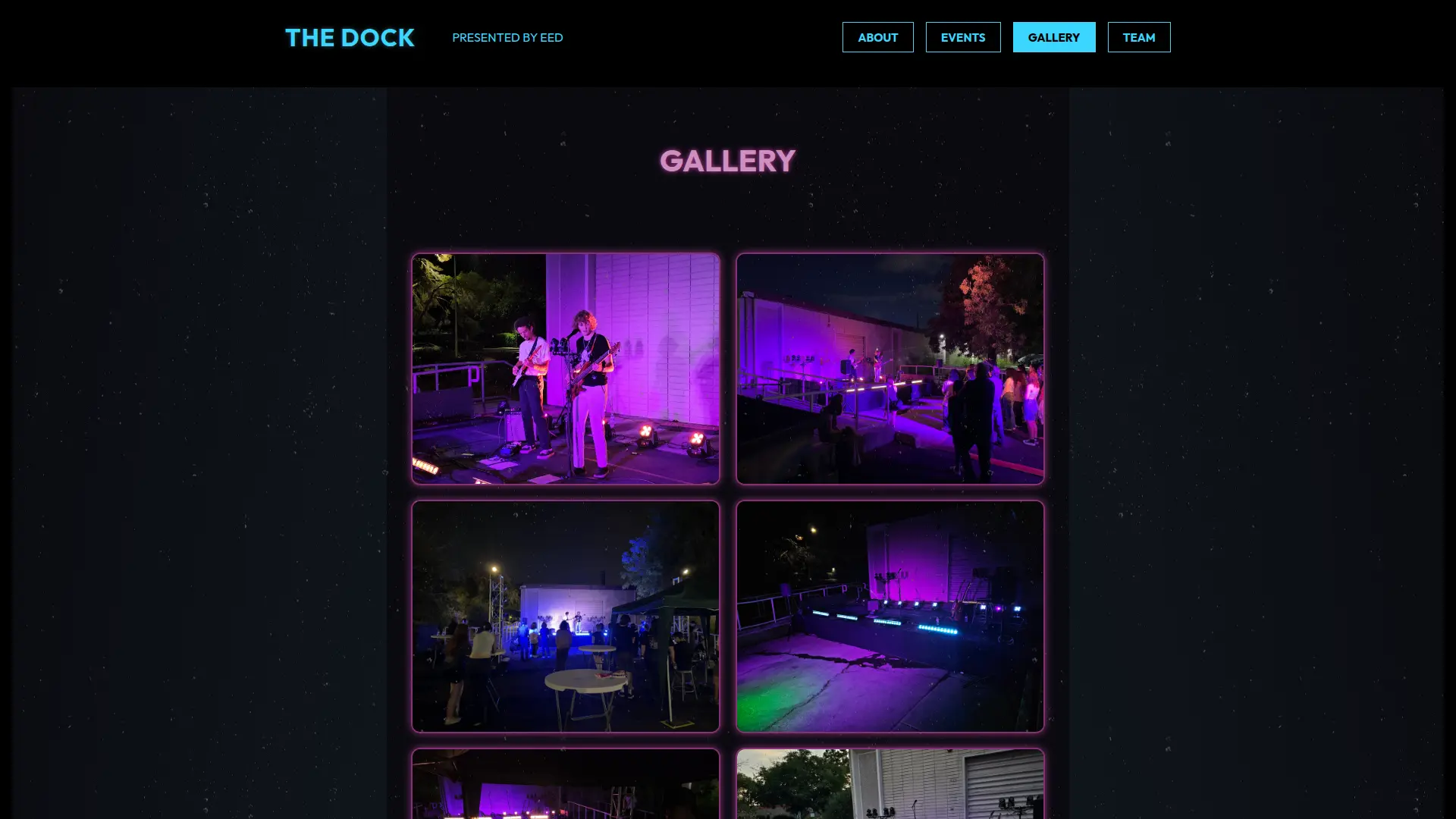 The DOCK Gallery Page
